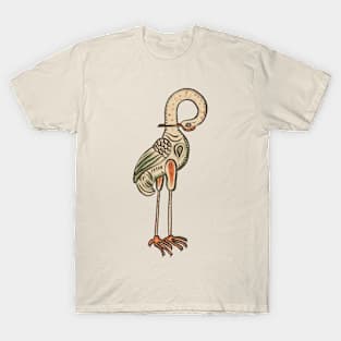 Contorted Crane Marginalia T-Shirt